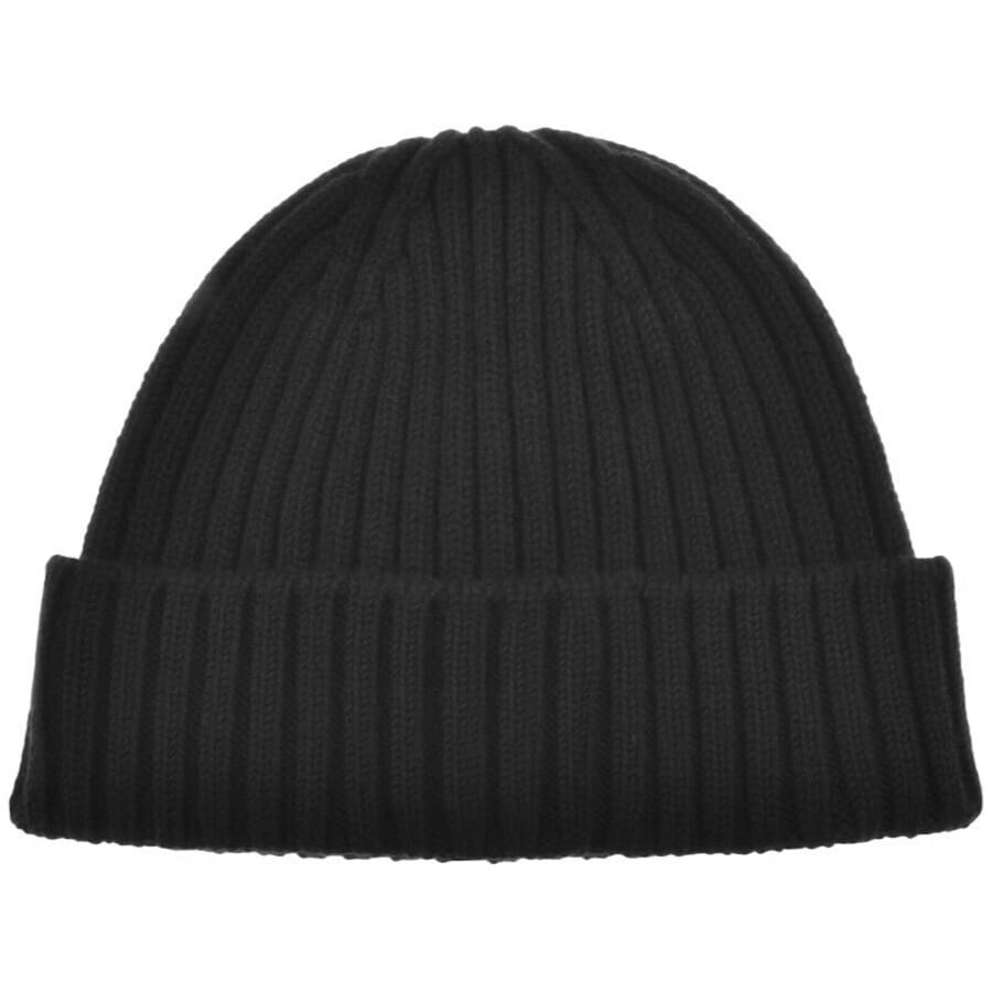 Image number 2 for Belstaff Lambswool Watch Beanie Black