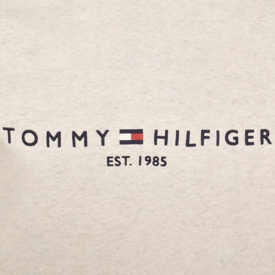 Image number 3 for Tommy Hilfiger Logo Hoodie Beige