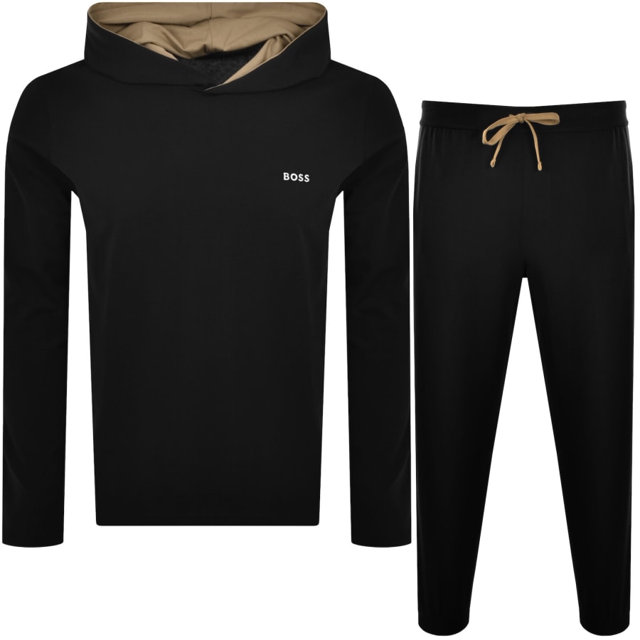 Image number 1 for BOSS Mix And Match Hooded Tracksuit Black