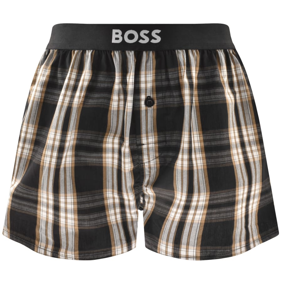 Image number 3 for BOSS Underwear 2 Pack Boxer Shorts Black