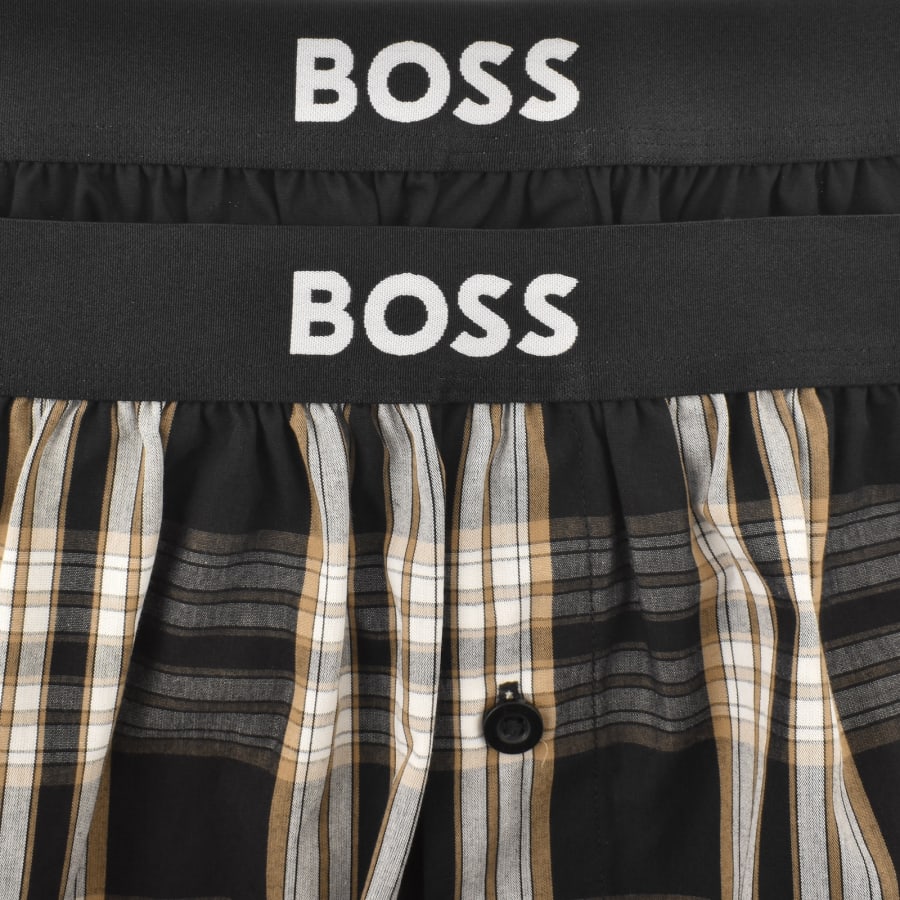 Image number 4 for BOSS Underwear 2 Pack Boxer Shorts Black