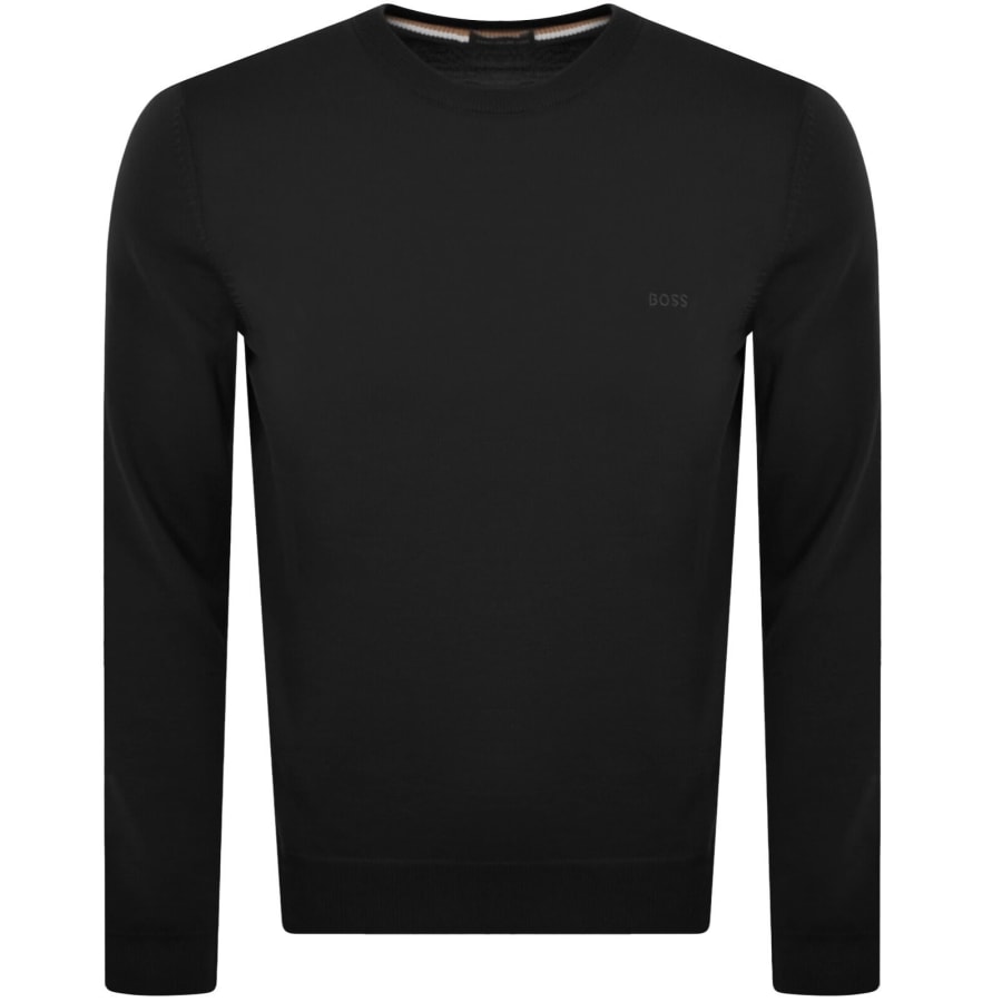 Image number 1 for BOSS Botto L Knit Jumper Black