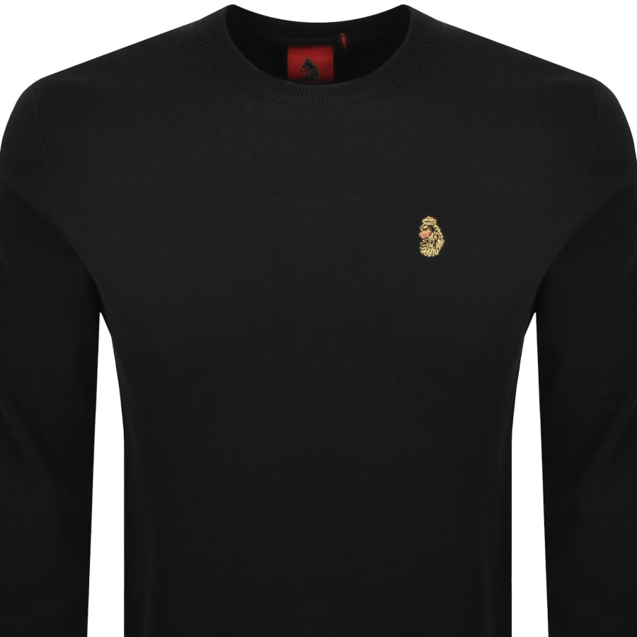 Image number 2 for Luke 1977 Gerard 3 Knit Jumper Black