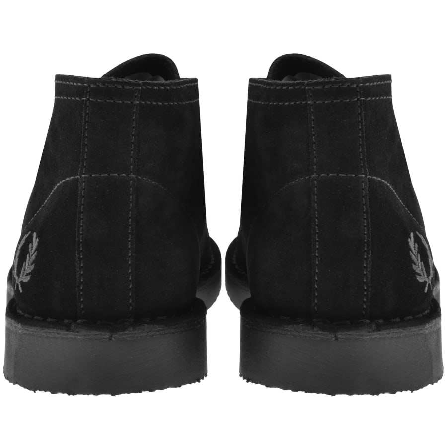 Image number 2 for Fred Perry Hawley Suede Shoes Black