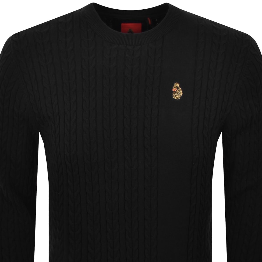 Image number 2 for Luke 1977 Horton 1000 Knit Jumper Black