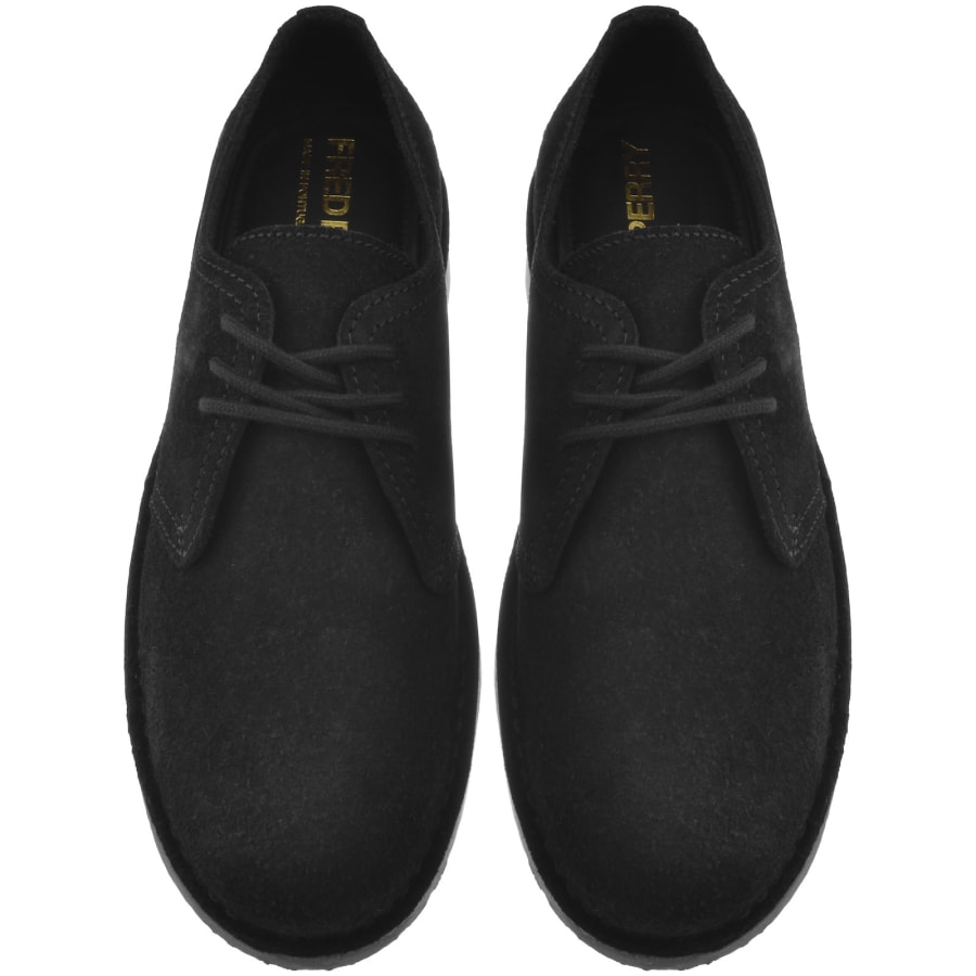Image number 3 for Fred Perry Linden Suede Shoes Black