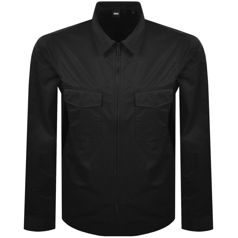 Image number 2 for BOSS P Olson Overshirt Black