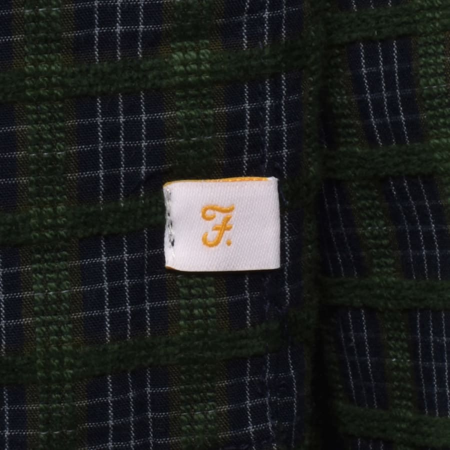 Image number 3 for Farah Photie Check Shirt Green