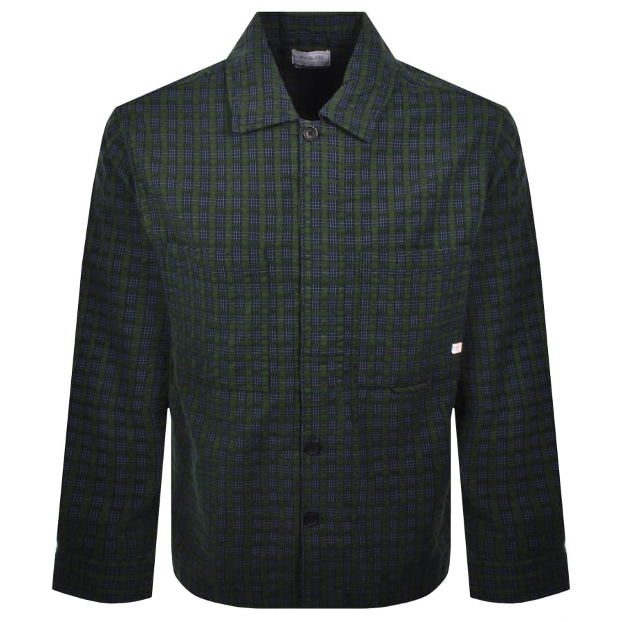Image number 1 for Farah Photie Check Shirt Green