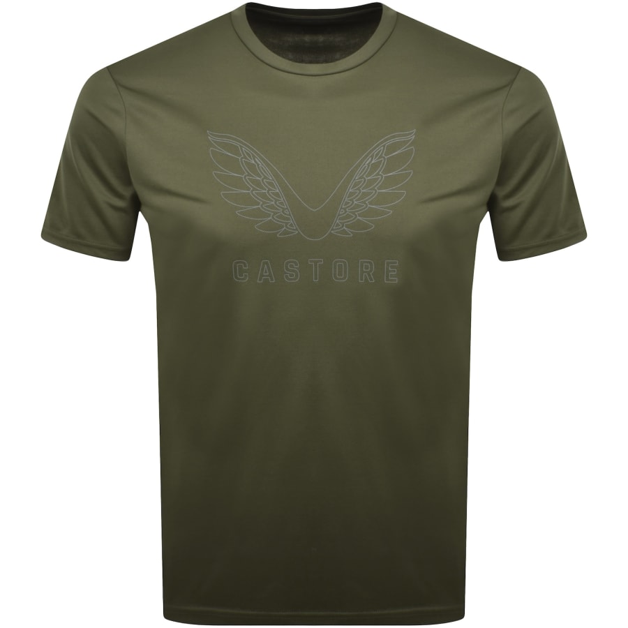 Image number 1 for Castore Graphic T Shirt Green