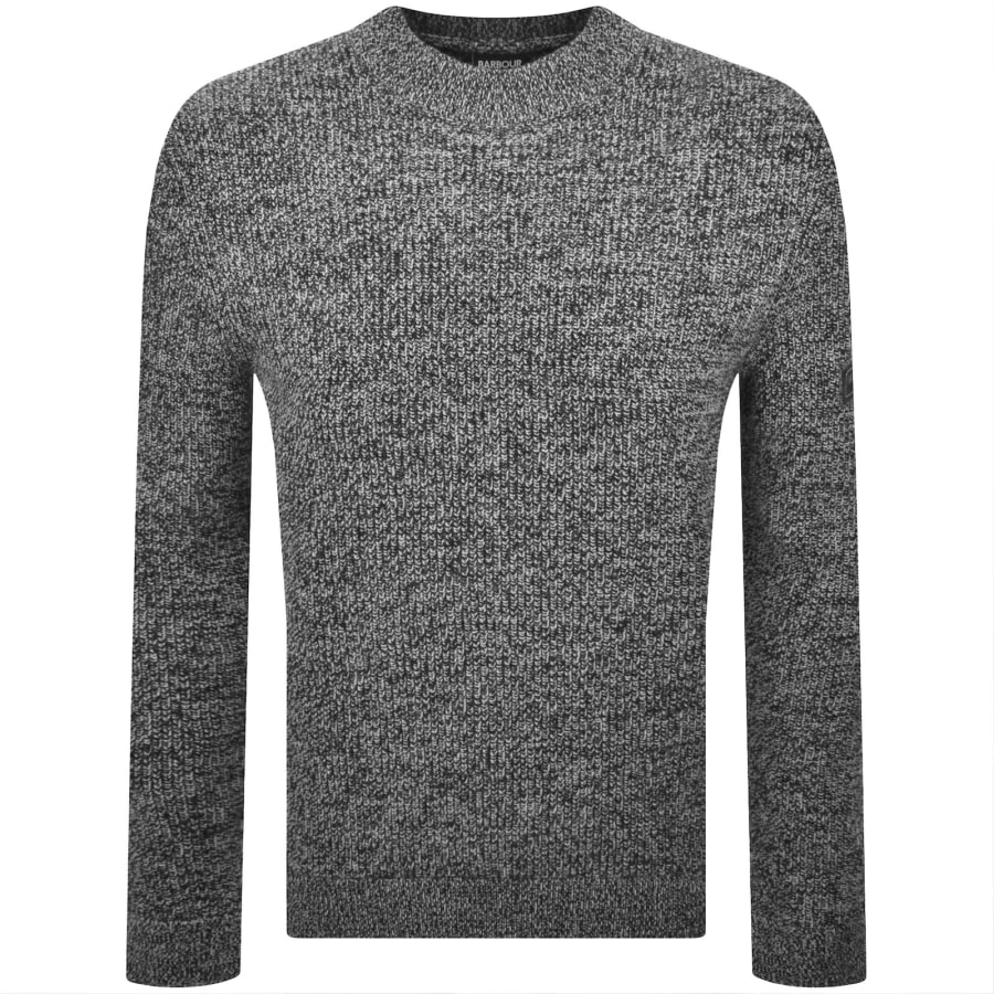 Image number 2 for Barbour International Declan Knit Jumper Black