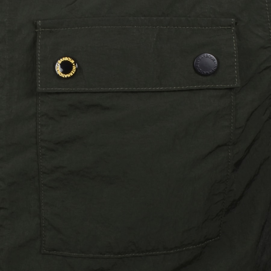 Image number 4 for Barbour International Inline Overshirt Green