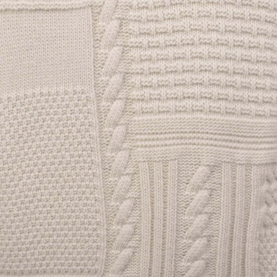 Image number 3 for Barbour Casey Cable Knit Jumper Cream