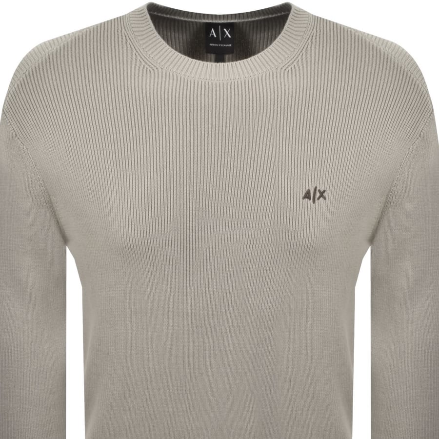 Image number 2 for Armani Exchange Knit Jumper Beige