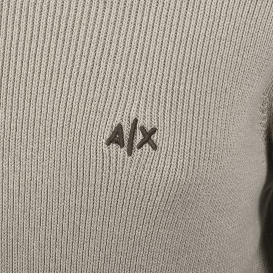 Image number 3 for Armani Exchange Knit Jumper Beige