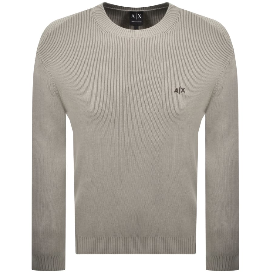 Image number 1 for Armani Exchange Knit Jumper Beige