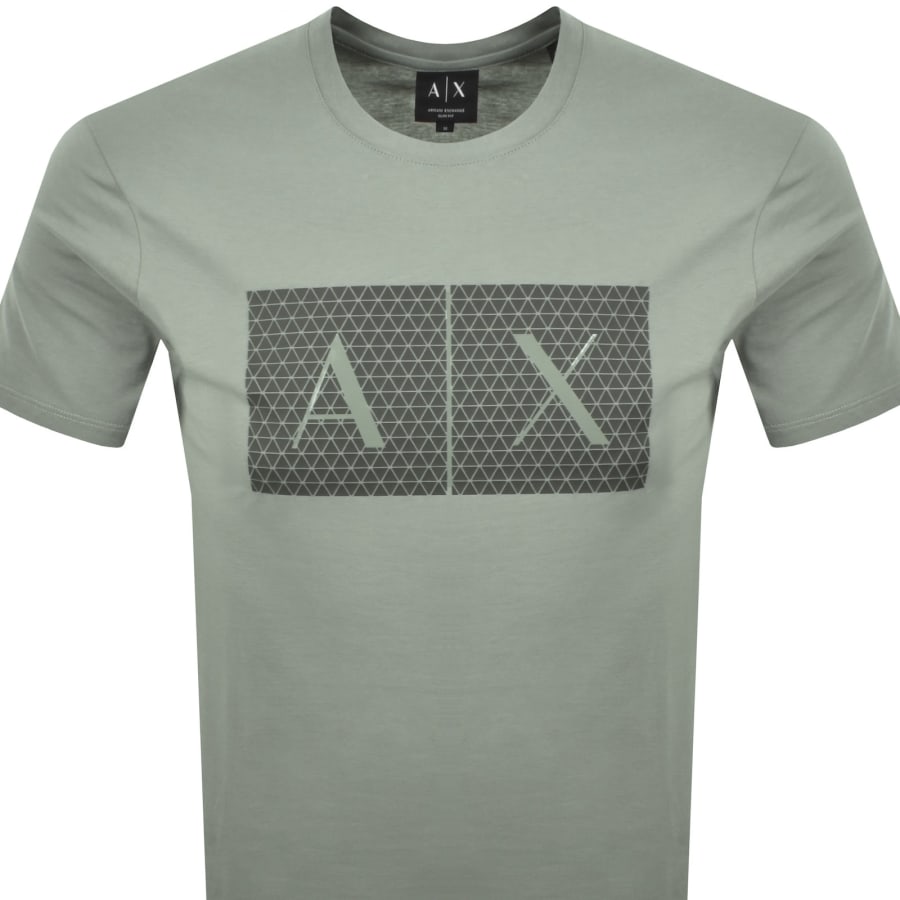 Image number 2 for Armani Exchange Crew Neck Logo T Shirt Green