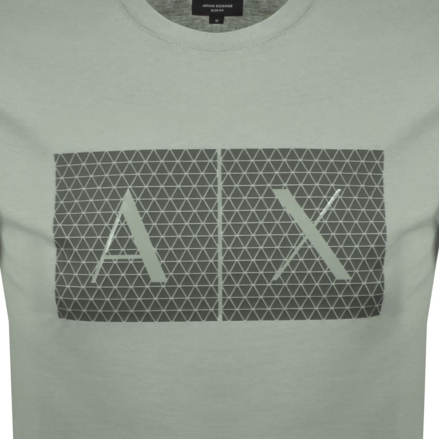 Image number 3 for Armani Exchange Crew Neck Logo T Shirt Green