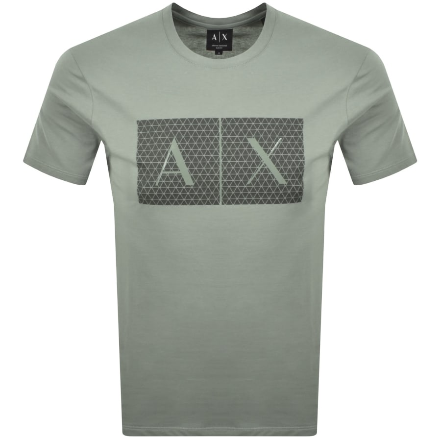 Image number 1 for Armani Exchange Crew Neck Logo T Shirt Green