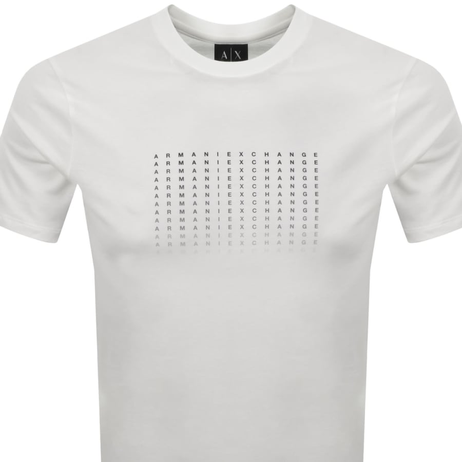 Image number 2 for Armani Exchange Logo Print T Shirt White