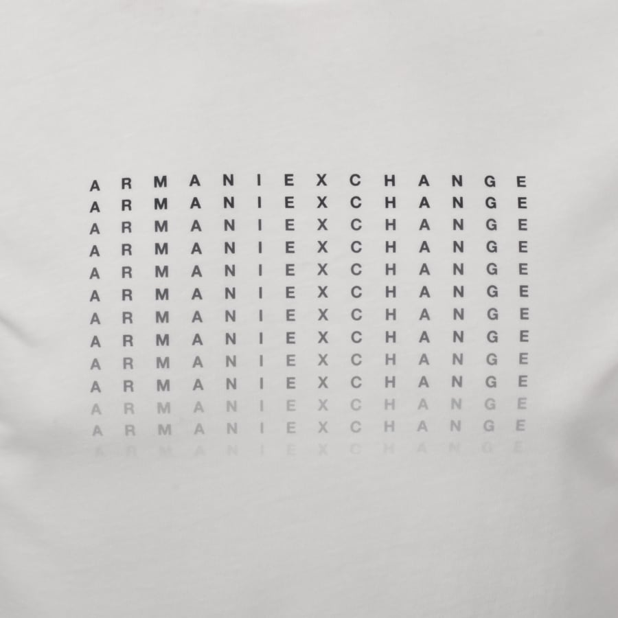 Image number 3 for Armani Exchange Logo Print T Shirt White