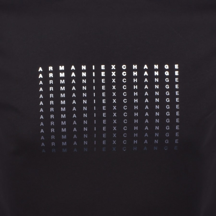 Image number 3 for Armani Exchange Logo Print T Shirt Navy