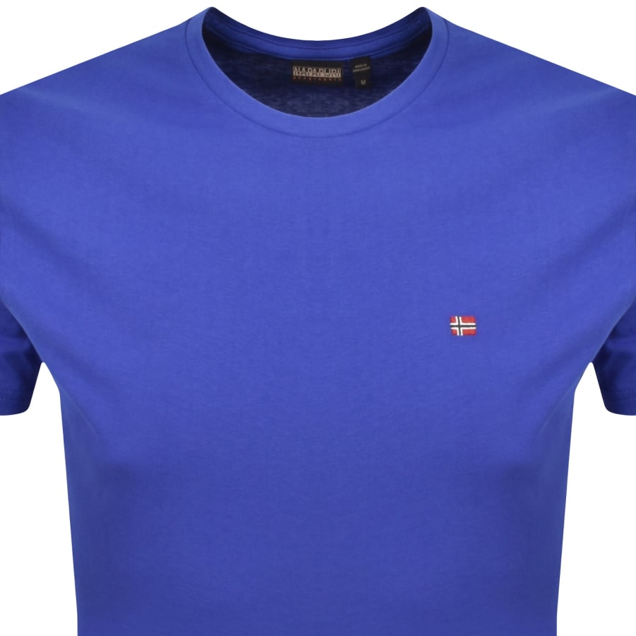Image number 2 for Napapijri Salis Sum Logo T Shirt Blue