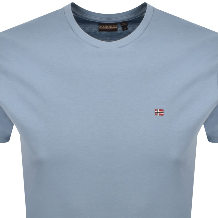 Image number 2 for Napapijri Salis Sum Logo T Shirt Blue