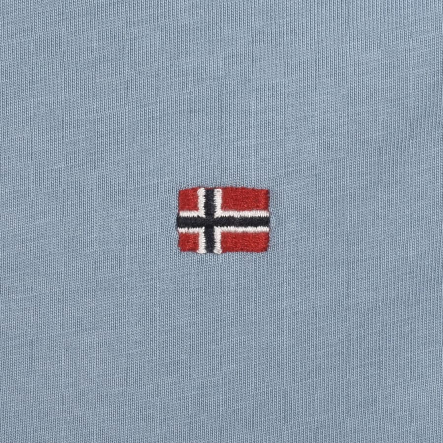 Image number 3 for Napapijri Salis Sum Logo T Shirt Blue