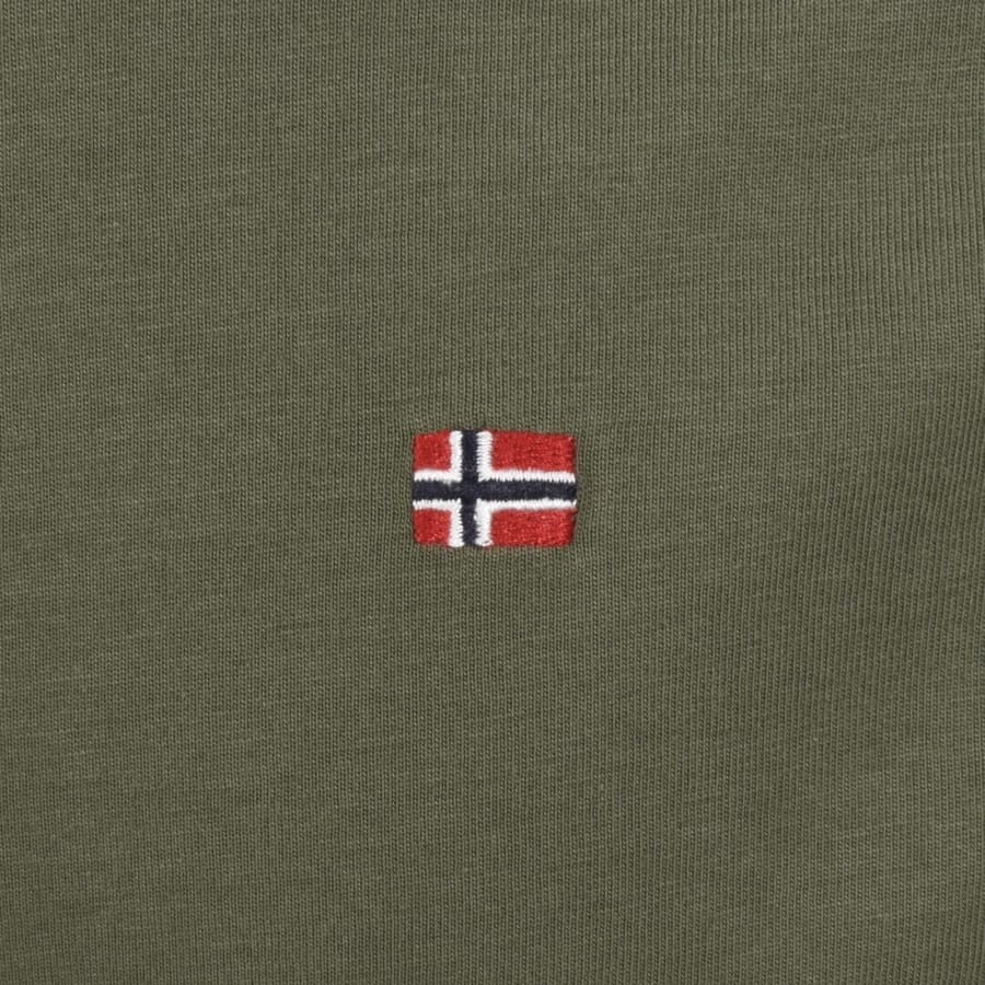 Image number 3 for Napapijri Salis Sum Logo T Shirt Green