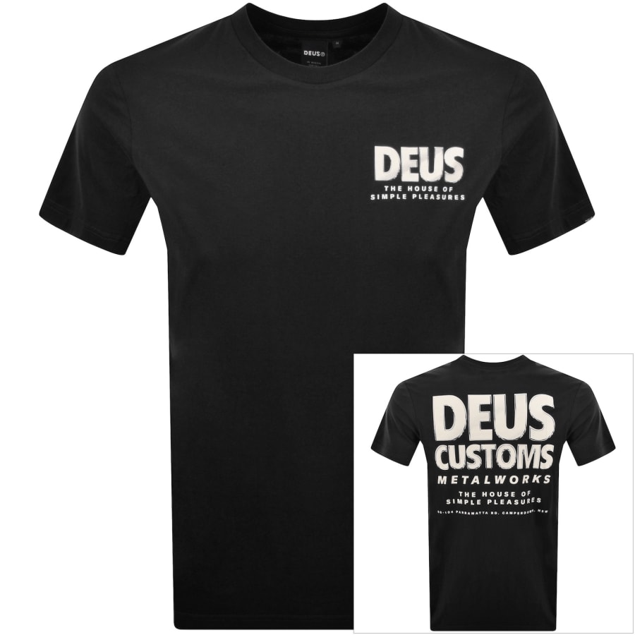 Image number 1 for Deus Ex Machina Chromium T Shirt Black