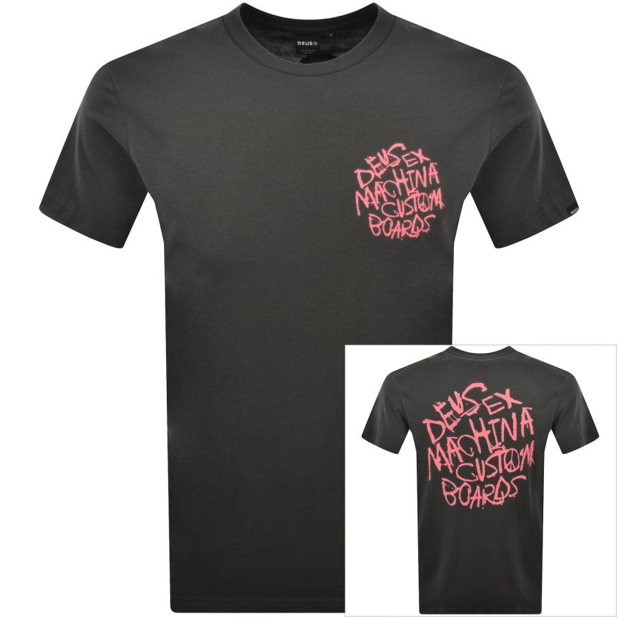 Image number 1 for Deus Ex Machina Scrambler T Shirt Grey