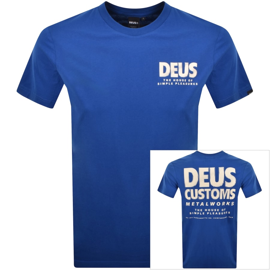 Image number 1 for Deus Ex Machina Chromium T Shirt Blue