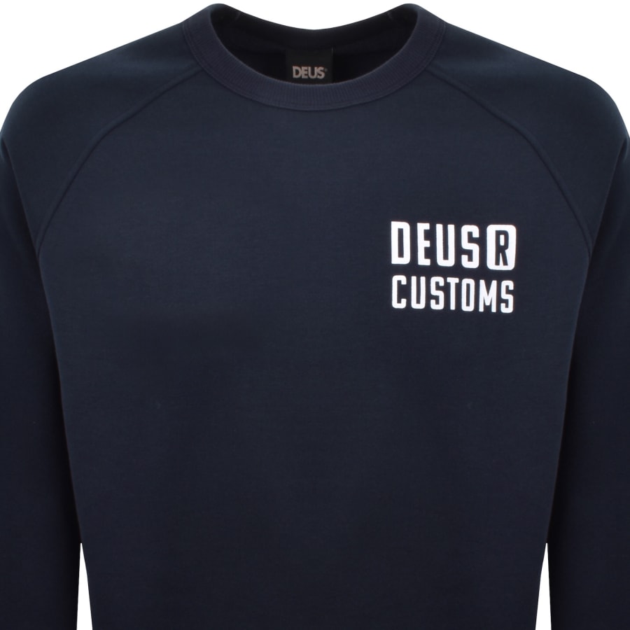 Image number 3 for Deus Ex Machina Flecks Sweatshirt Navy