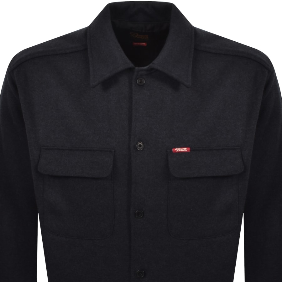 Image number 2 for Deus Ex Machina Clayton Wool Overshirt Black