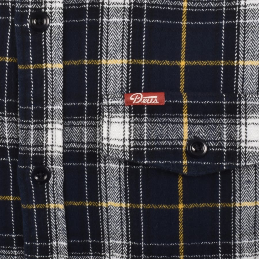 Image number 3 for Deus Ex Machina Jermaine Check Overshirt Blue