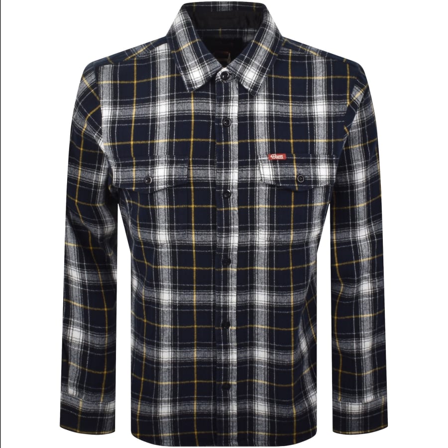 Image number 1 for Deus Ex Machina Jermaine Check Overshirt Blue