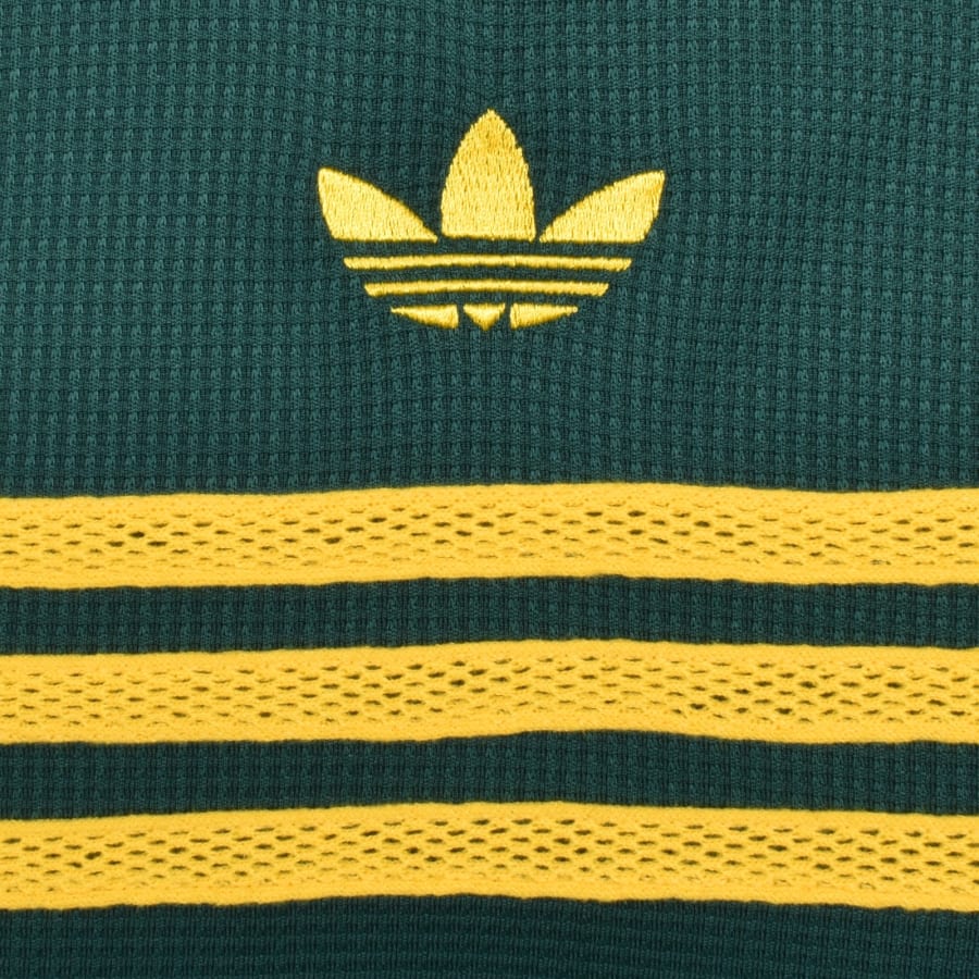 Image number 3 for adidas Originals Chest Stripe Polo Green