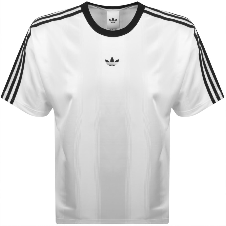 Image number 1 for adidas Originals Jacquard Jersey T Shirt White