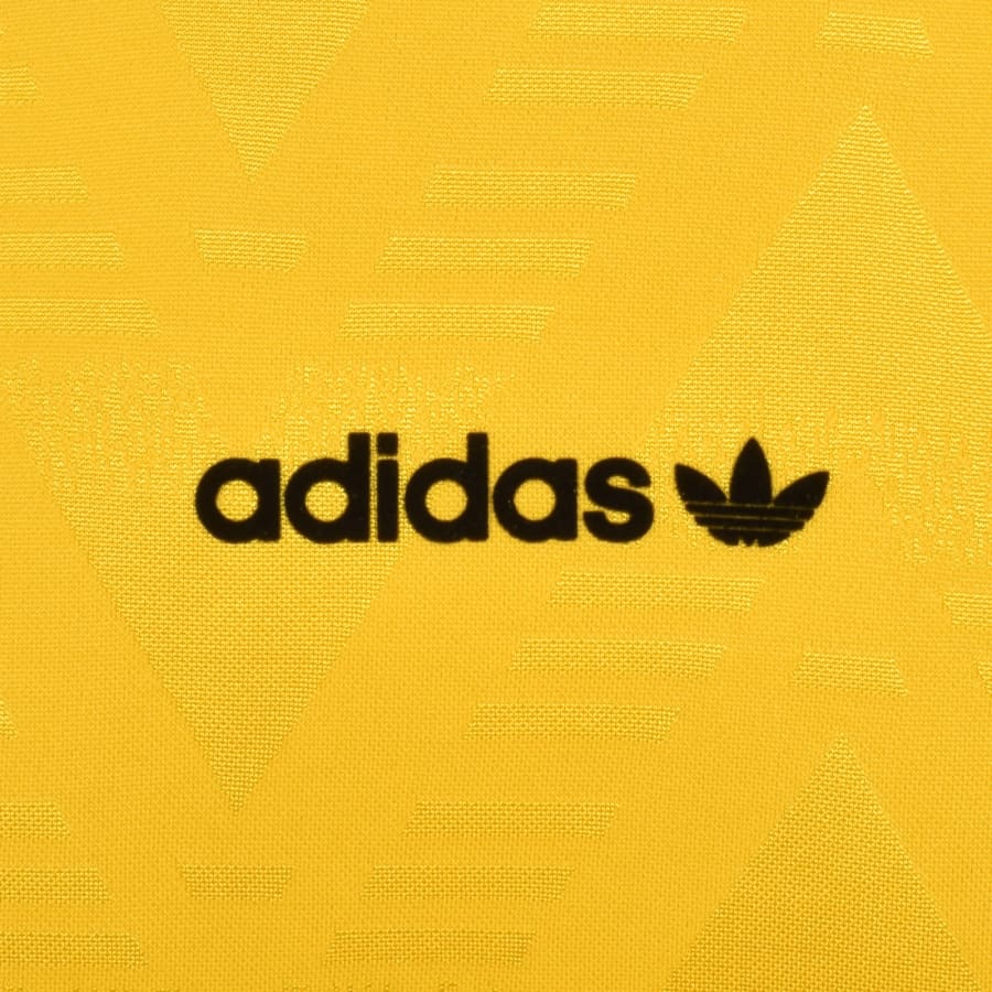 Image number 3 for adidas Originals Jacquard Jersey T Shirt Yellow