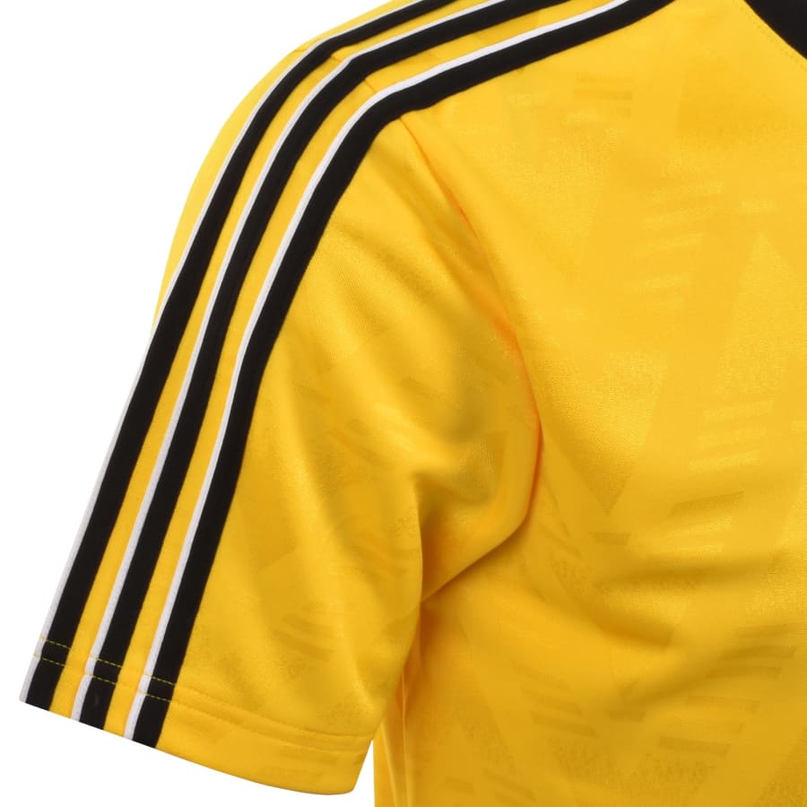 Image number 4 for adidas Originals Jacquard Jersey T Shirt Yellow