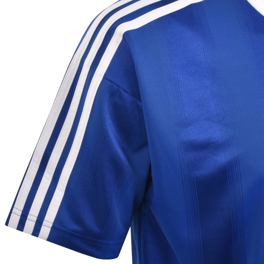 Image number 4 for adidas Originals Jacquard Jersey T Shirt Blue