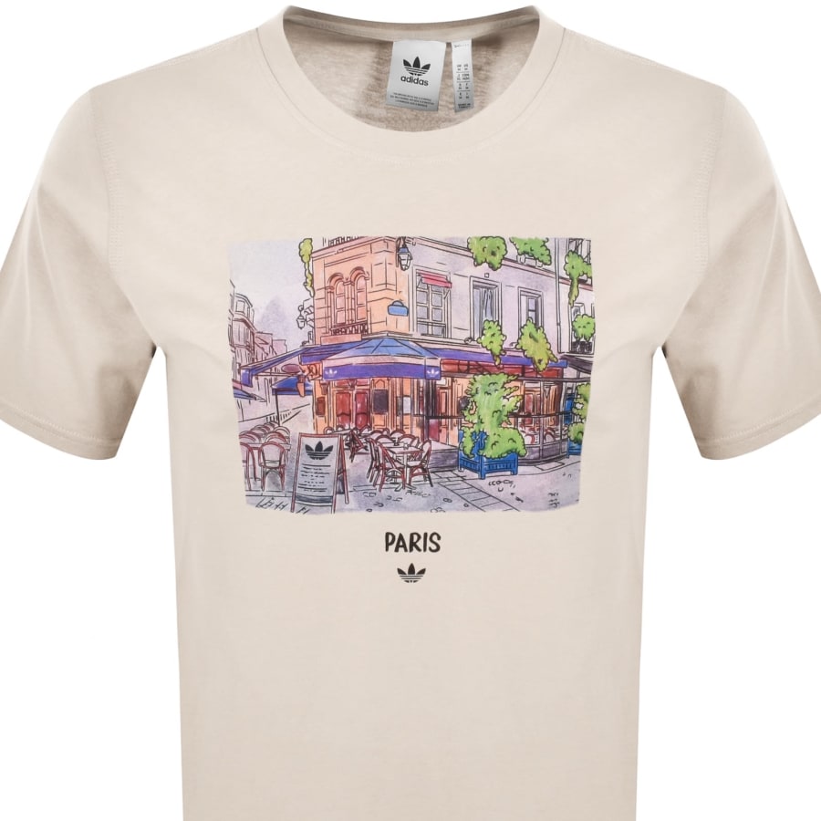 Image number 2 for adidas Originals Paris Street T Shirt White