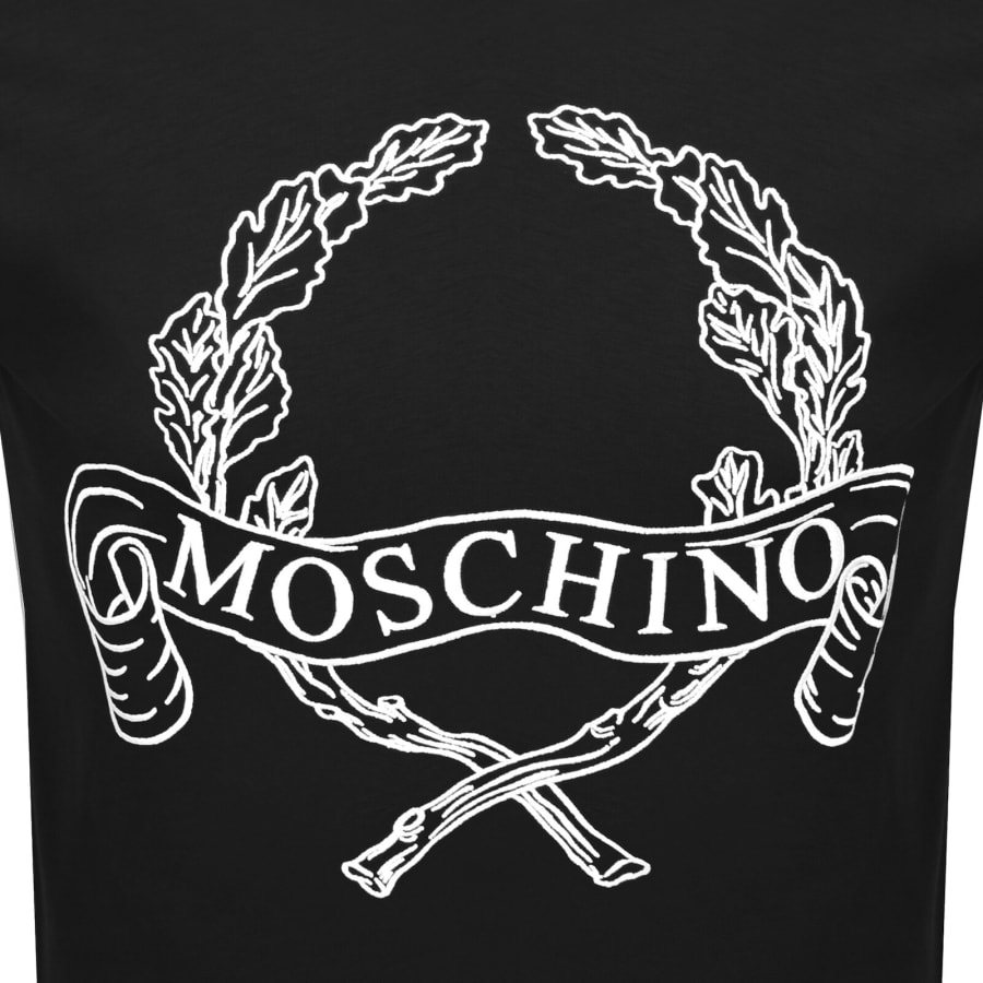 Image number 3 for Moschino Laurel Crown Logo T Shirt Black