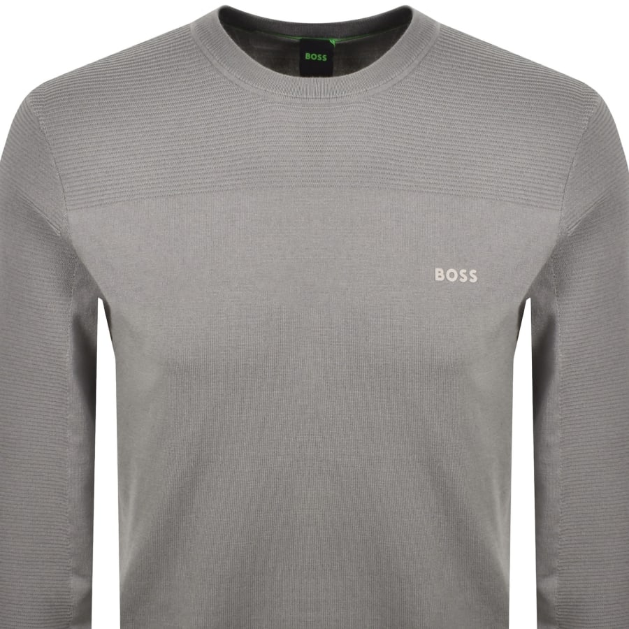 Image number 2 for BOSS Knit Momentum-X Knit Jumper Grey