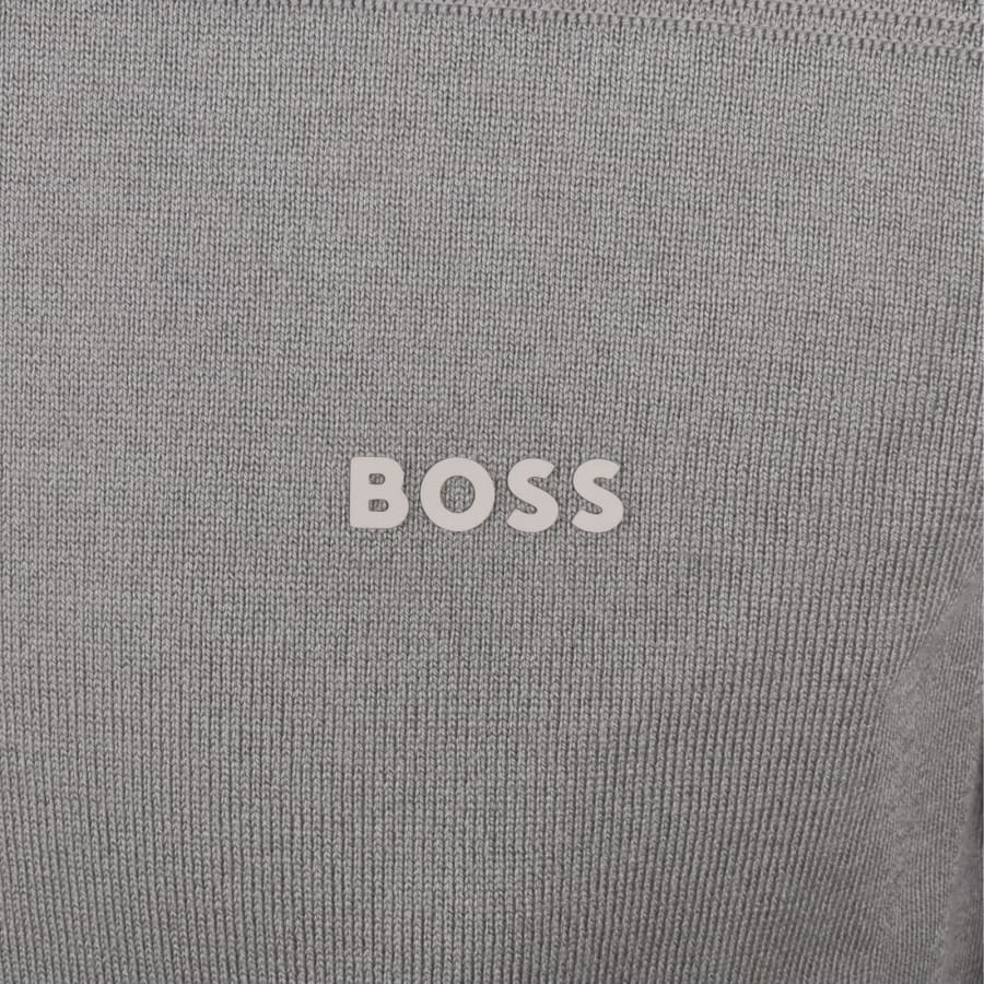 Image number 3 for BOSS Knit Momentum-X Knit Jumper Grey