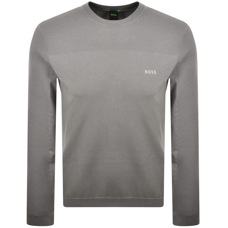 Image number 1 for BOSS Knit Momentum-X Knit Jumper Grey