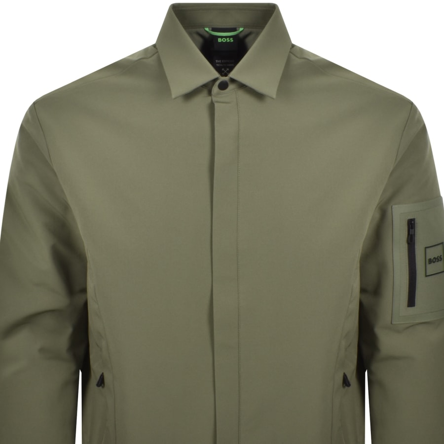 Image number 2 for BOSS Expedit Padded Jacket Green