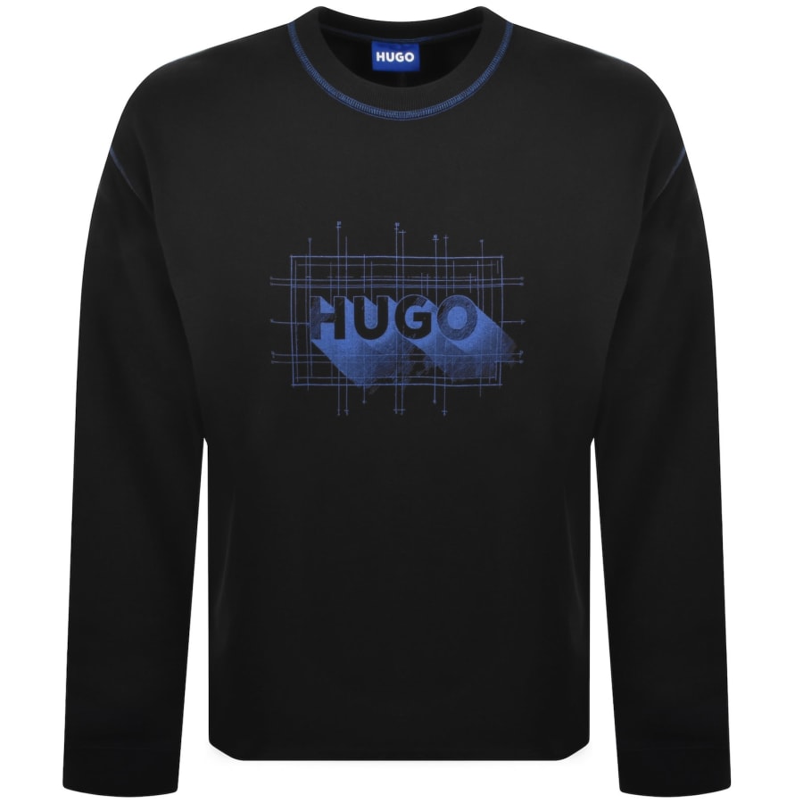 Image number 1 for HUGO Blue Nothalic Sweatshirt Black
