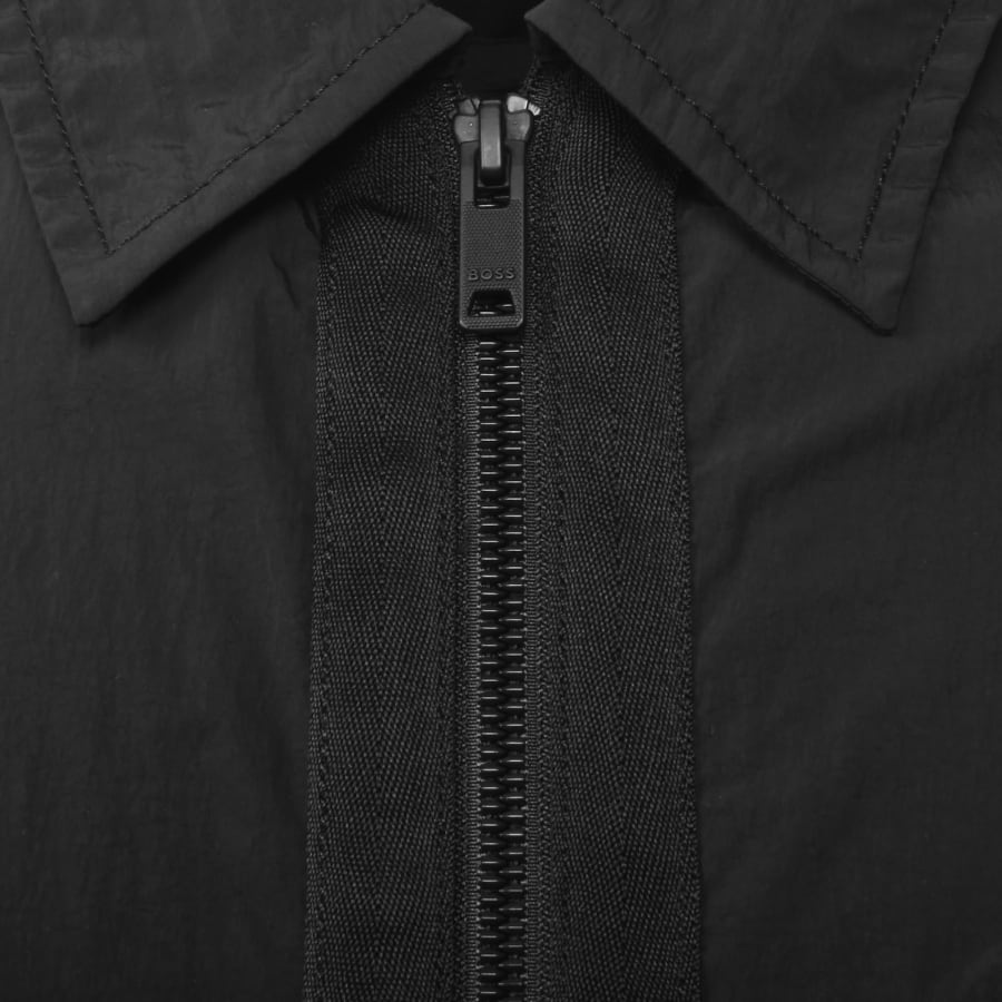 Image number 5 for BOSS Lotape Nylon Overshirt Black
